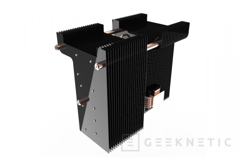 Geeknetic La torre MonsterLabo The Beast viene preparada para una disipación pasiva con sus dos disipadores de aluminio de 3 kg cada uno 3