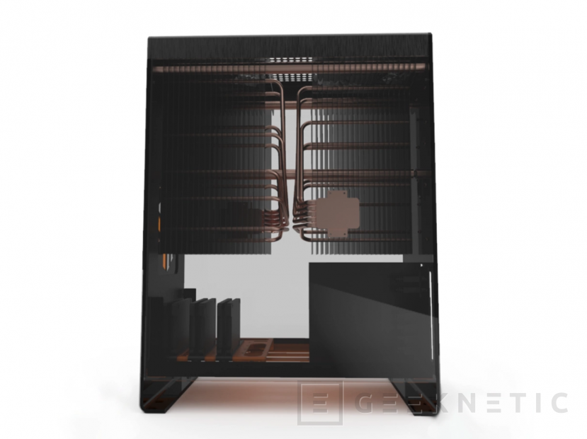 Geeknetic La torre MonsterLabo The Beast viene preparada para una disipación pasiva con sus dos disipadores de aluminio de 3 kg cada uno 2