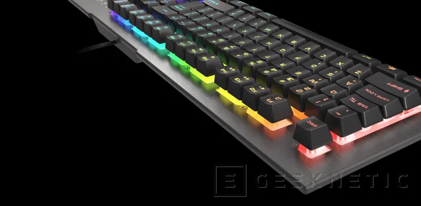 Geeknetic 23 Euros es lo que cuesta el teclado Genesis Rhod 500 RGB con chasis de aluminio e iluminación por zonas 2