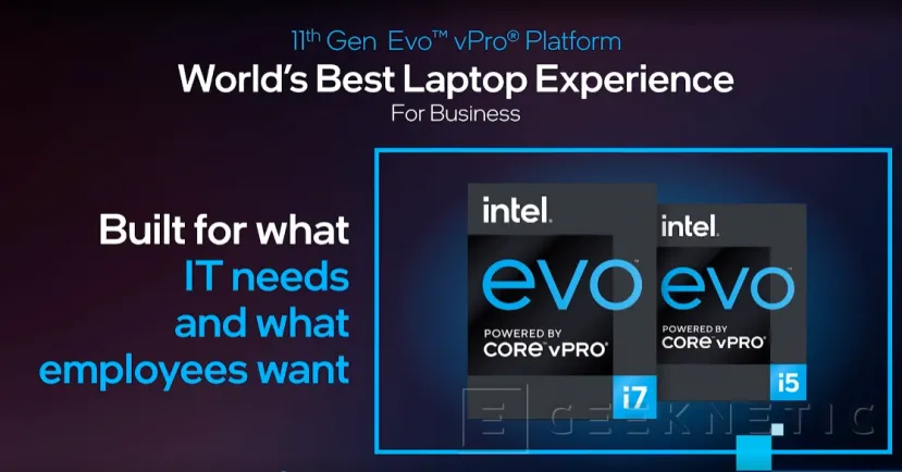 Geeknetic La certificación Intel Evo llega  la gama profesional con los nuevos procesadores vPro de 11a gen para portátiles ultrafinos 1