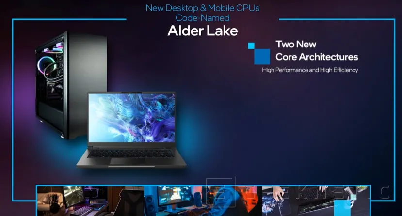 Geeknetic Intel muestra su primera CPU de sobremesa a 10nm, de arquitectura Alder Lake, que llegará en la segunda mitad de 2021 2