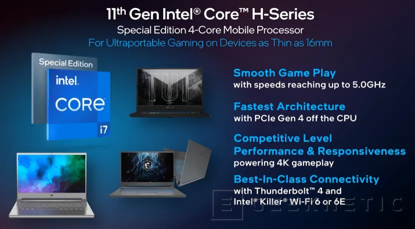 Geeknetic Llegan las CPUs Intel Core H de 11a generación Tiger Lake H para portátiles de alto rendimiento con PCIe 4 y 10 nanómetros 2