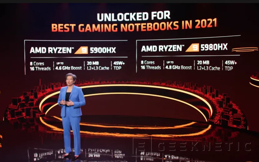 Geeknetic AMD lanza los nuevos procesadores Ryzen 5000 H para portátiles de alto rendimiento con arquitectura Zen 3  7