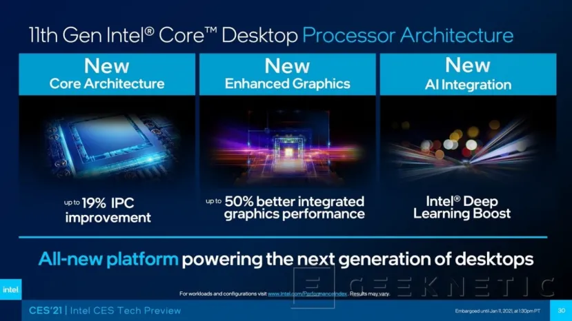Geeknetic El Intel Core i9-11900K llegará este trimestre con 8 núcleos a 5,3 GHz de Boost 1