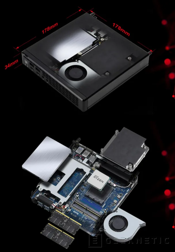 Geeknetic EL mini PC ASRock Jupiter X300 apuesta por APUs Ryzen 4000G en un formato de 1 litro 2