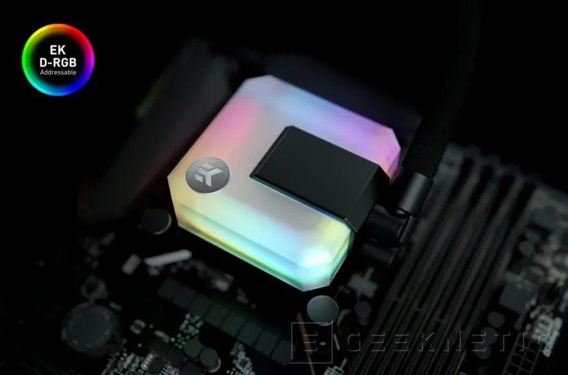 Geeknetic EKWB añade una nueva refrigeración líquida AIO a su catálogo con un bloque translucido RGB 1