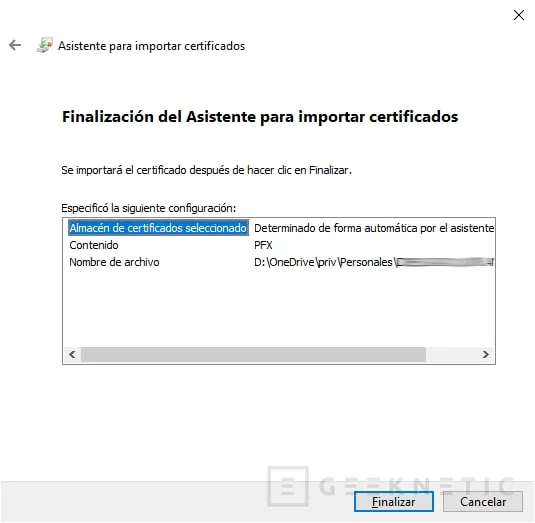 Geeknetic Como instalar un certificado digital paso a paso 5