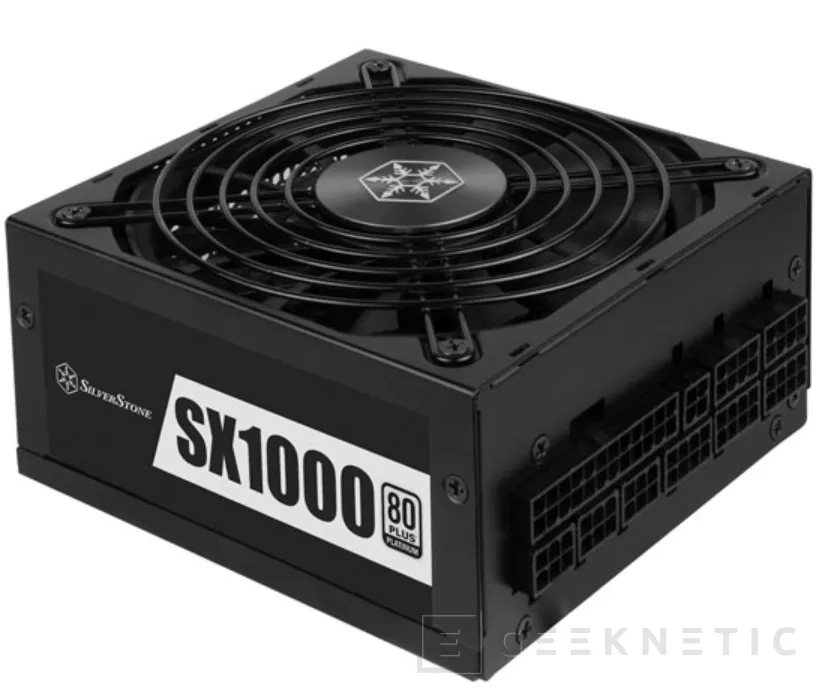 Geeknetic La SilverStone SX1000 Platinum combina formato compacto SFX-L con 1000 W 80 Plus Platinum 1