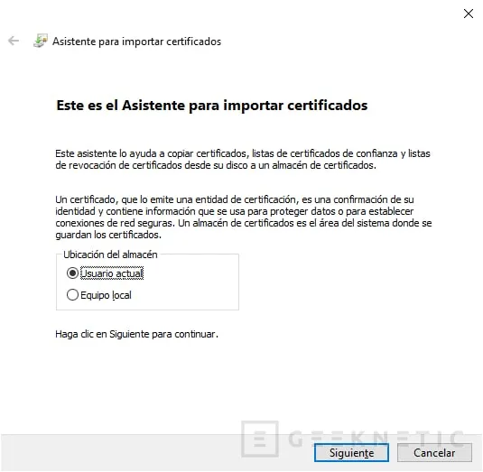Geeknetic Como instalar un certificado digital paso a paso 1