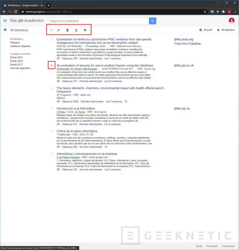 Geeknetic Google Scholar: cómo usar el buscador académico de Google 22