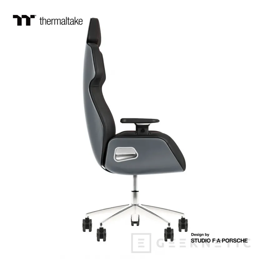 Geeknetic La nueva silla Thermaltake ARGENT E700 está diseñada junto con Studio FA Porsche en cuero auténtico 2