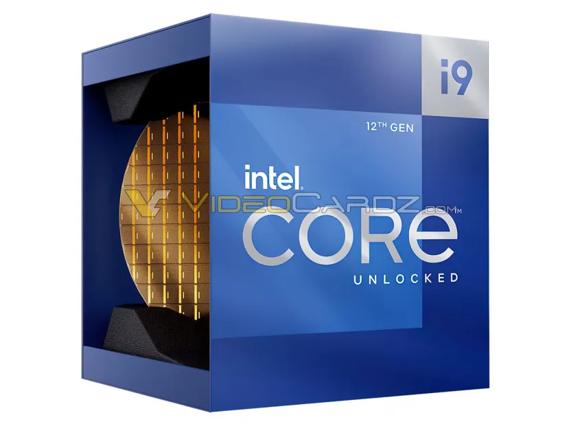 Geeknetic Se filtran las cajas de los Intel Alder Lake con una edición especial del i9 que incluye una oblea de silicio 1