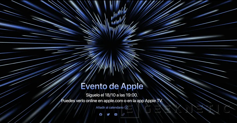 Geeknetic Apple anuncia un nuevo evento para el día 18 de octubre 1