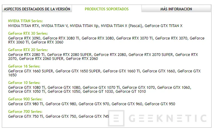 Geeknetic Nuevos drivers Nvidia 496.13 que eliminan el soporte para Windows anteriores al 10 y tarjetas basadas en Kepler 1