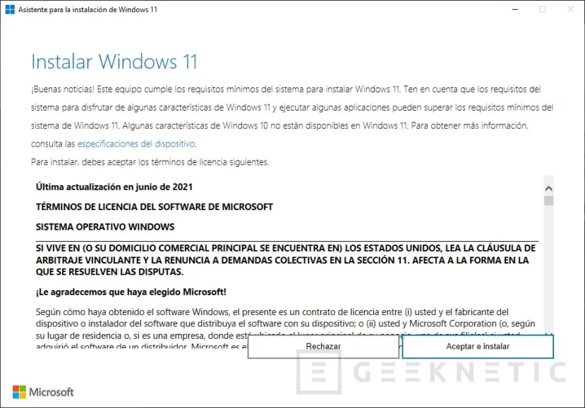 Geeknetic Cómo instalar Windows 11 2