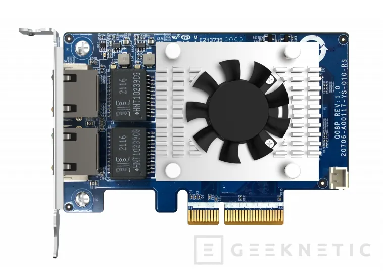 Geeknetic QNAP ha lanzado la tarjeta QXG-10G2TB con dual ethernet, 5 velocidades de red y la mitad de consumo 1