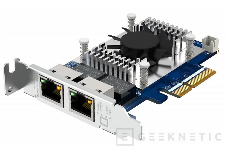 Geeknetic QNAP ha lanzado la tarjeta QXG-10G2TB con dual ethernet, 5 velocidades de red y la mitad de consumo 3