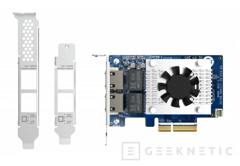 Geeknetic QNAP ha lanzado la tarjeta QXG-10G2TB con dual ethernet, 5 velocidades de red y la mitad de consumo 2