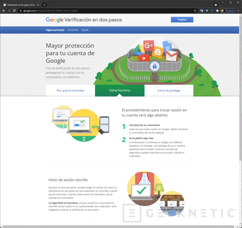 Geeknetic Cómo activar la verificación en dos pasos en la cuenta de Google 3