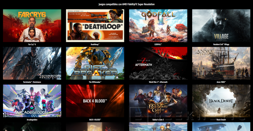 Geeknetic AMD FSR: Juegos Compatibles 3