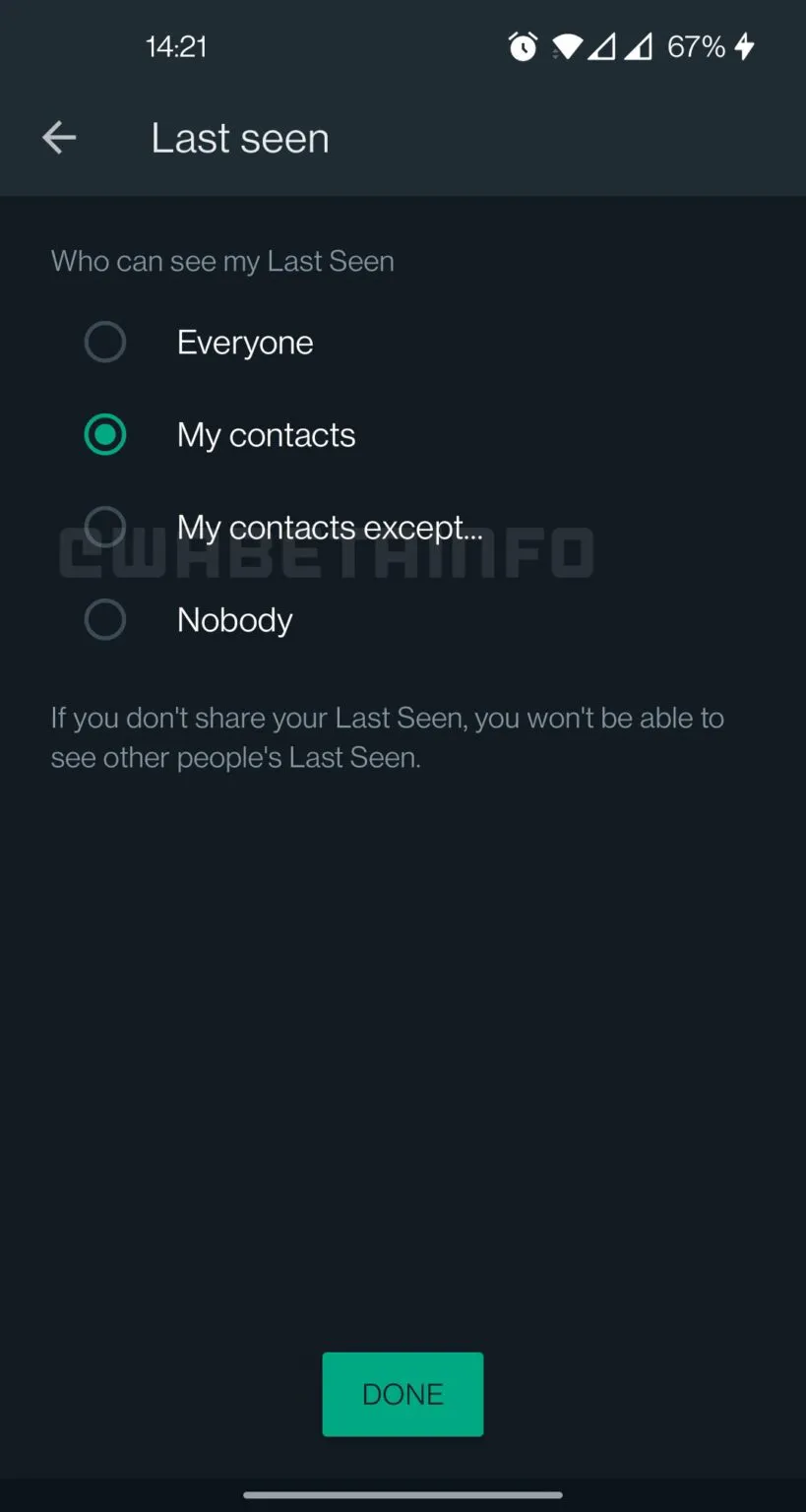 Geeknetic WhatsApp permitirá ocultar tu estado a algunos contactos de tu elección 1