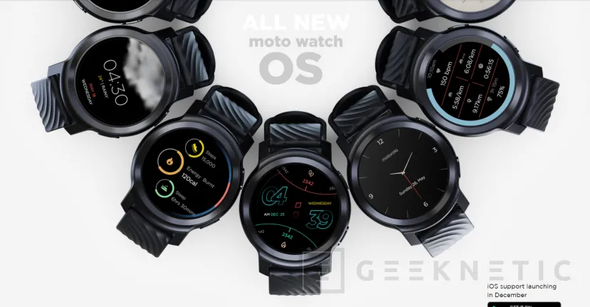 Geeknetic El nuevo reloj de Motorola Moto Watch 100 tiene una autonomía de 2 semanas 3