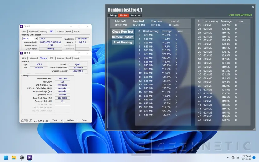 Geeknetic Las memorias DDR5 G.SKILL Trident Z5 ya alcanzan los 7.000 MHz 2