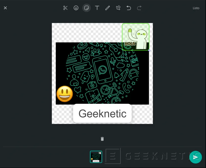 Geeknetic WhatsApp incluye la opción de crear tus propios sticker desde la versión Web 1
