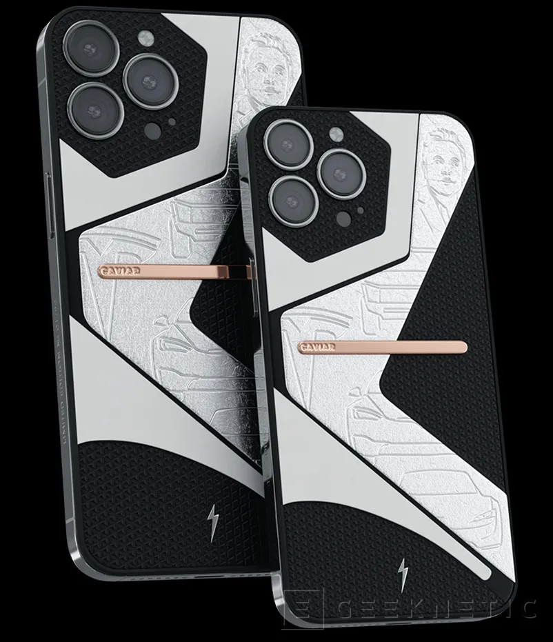 Geeknetic Caviar lanza un iPhone 13 Pro fabricado a partir de Tesla Model 3 fundidos 1
