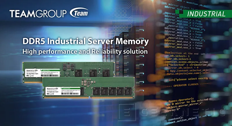 Geeknetic Teamgroup lanza memoria DDR5 con funciones de seguridad extra para entornos empresariales 1