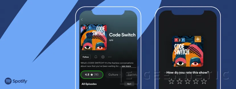 Geeknetic Spotify permitirá calificar los podcast con un sistema de estrellas 1