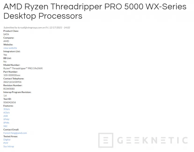 Geeknetic AMD confirma el nombre de Ryzen Threadripper PRO 5000 WX-Series para sus próximos procesadores profesionales 1