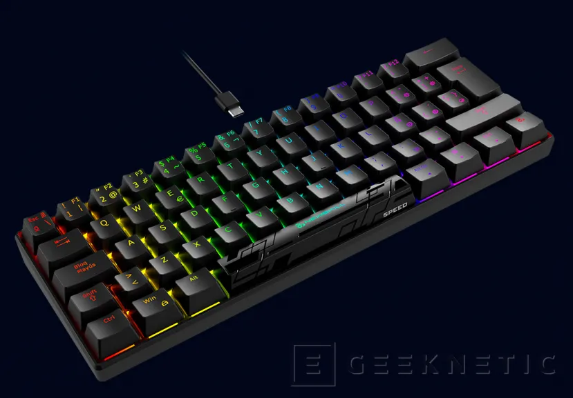 Geeknetic Newskill lanza el teclado inalámbrico mecánico Pyros Speed con 3 tipos de interruptores 1