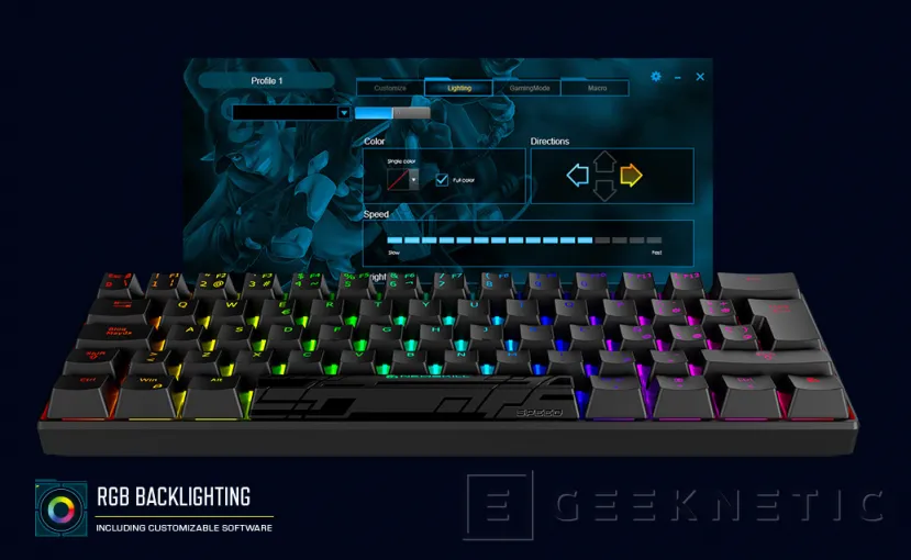Geeknetic Newskill lanza el teclado inalámbrico mecánico Pyros Speed con 3 tipos de interruptores 4