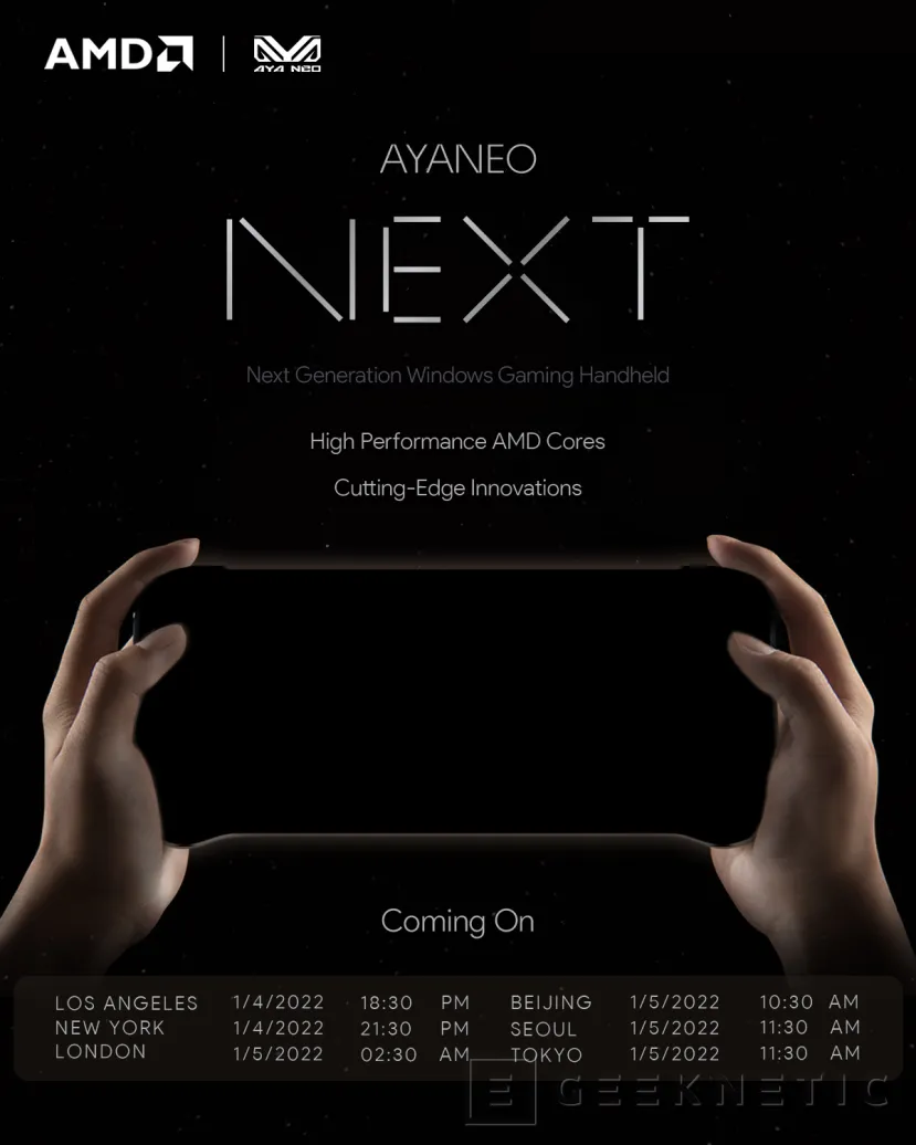 Geeknetic AYA NEO incluirá una APU de AMD de la serie 6000 en su consola NEXT que será presentada el próximo día 4 1