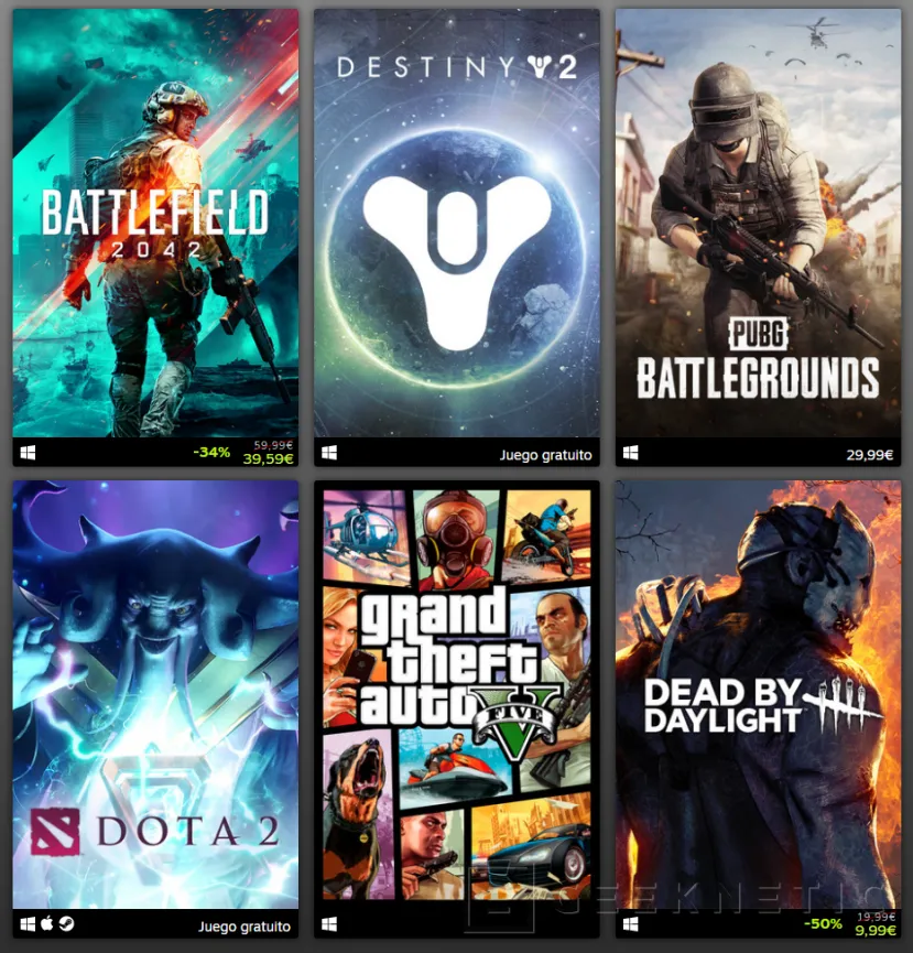 Geeknetic Steam ha publicado los mejores juegos de 2021 con títulos que repiten podio como GTA V, Dota 2 o CS: GO 1