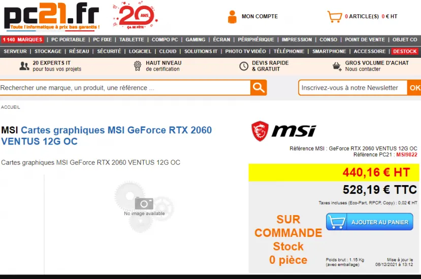 Geeknetic Las RTX 2060 de 12 GB aparecen en tiendas por 528 y 645 euros 1