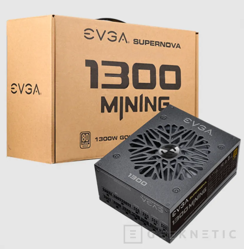 Geeknetic EVGA anuncia su fuente SuperNova 1300 M1 para criptominado 2
