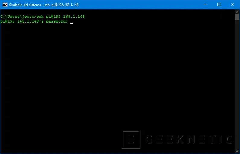 Geeknetic Cómo usar SSH en Windows 10 5
