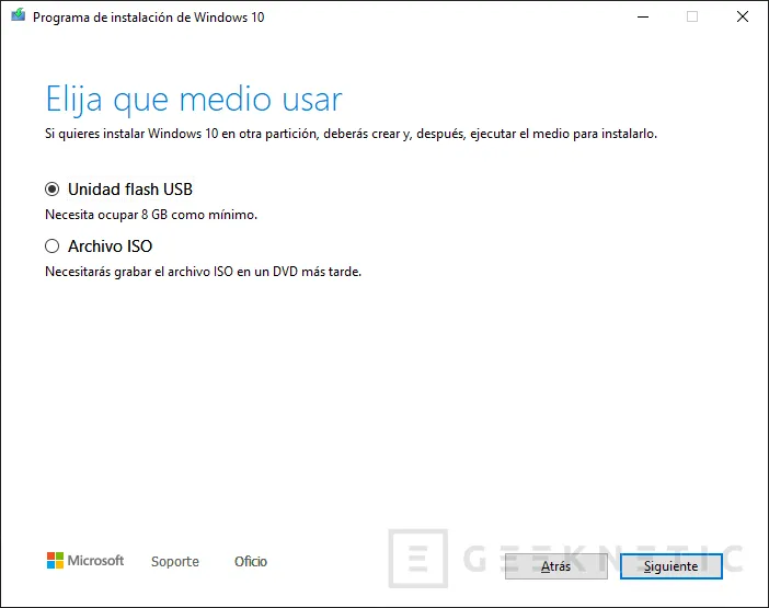 Geeknetic Cómo utilizar Media Creation Tool para Windows 10 4