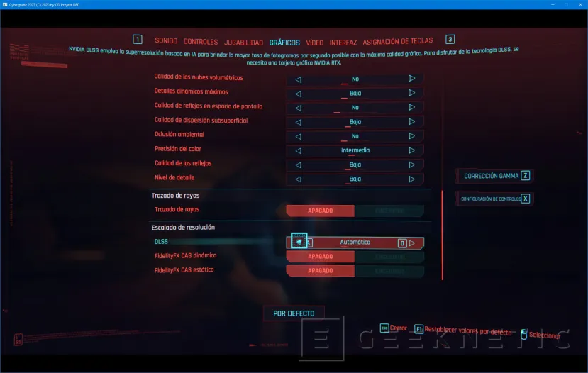 Geeknetic Cómo elegir la mejor configuración RTX y DLSS en Cyberpunk 2077 6