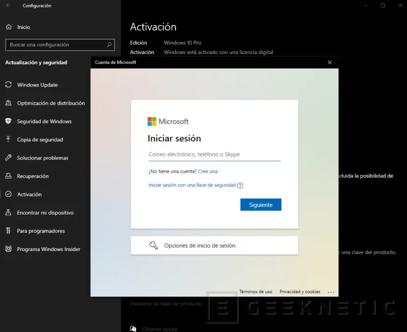 Geeknetic Cómo activar Windows 10 3