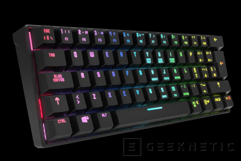 Geeknetic El teclado mecánico inalámbrico Krom Kluster llega en formato ultra compacto con iluminación RGB por 44.90 Euros 2