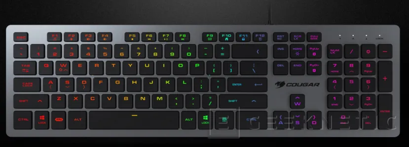 Geeknetic El teclado Cougar VANTAR AX BLACK tiene solo 15 mm de grosor e iluminación RGB por tecla 2