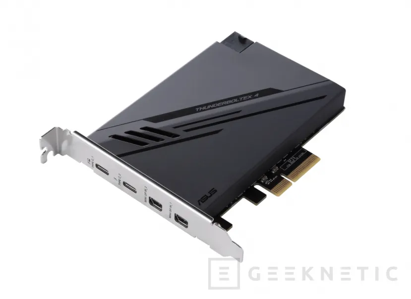 Geeknetic Thunderbolt 4 en cualquier sobremesa gracias a la tarjeta PCIe ASUS ThunderboltEX 4 2