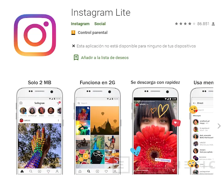 Geeknetic Facebook lanza Instagram Lite sin anuncios y el diseño original de la aplicación 1