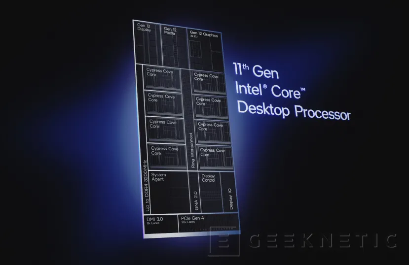 Geeknetic Llegan los Intel Core de 11a generación Rocket Lake-S con un 19% más de IPC y arquitectura Cypress Cove 9