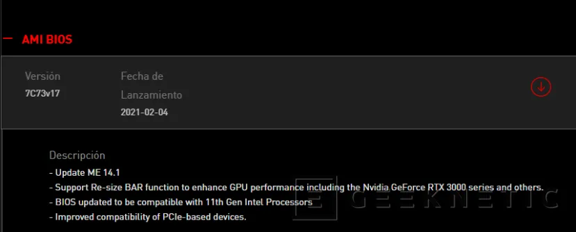 Geeknetic MSI añade soporte PCI Express 4.0 en sus placas con chipset Intel Z490 2