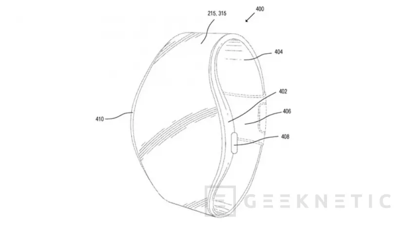 Geeknetic Apple patenta un reloj con esfera circular y pantalla flexible enrollable 1