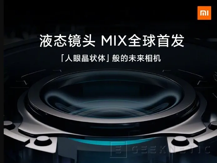 Geeknetic Xiaomi revivirá la gama Mi Mix con un modelo dotado de cámara con lentes líquidas adaptables 3